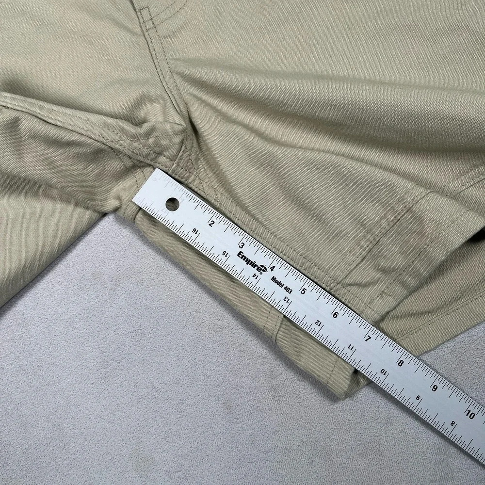Filson Mens Size 38 Canvas Utility Chino Shorts Button Fly Suspender Buttons